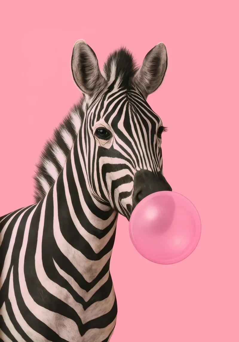 Punk Zebra Pop poster da Attaboy Dsgn