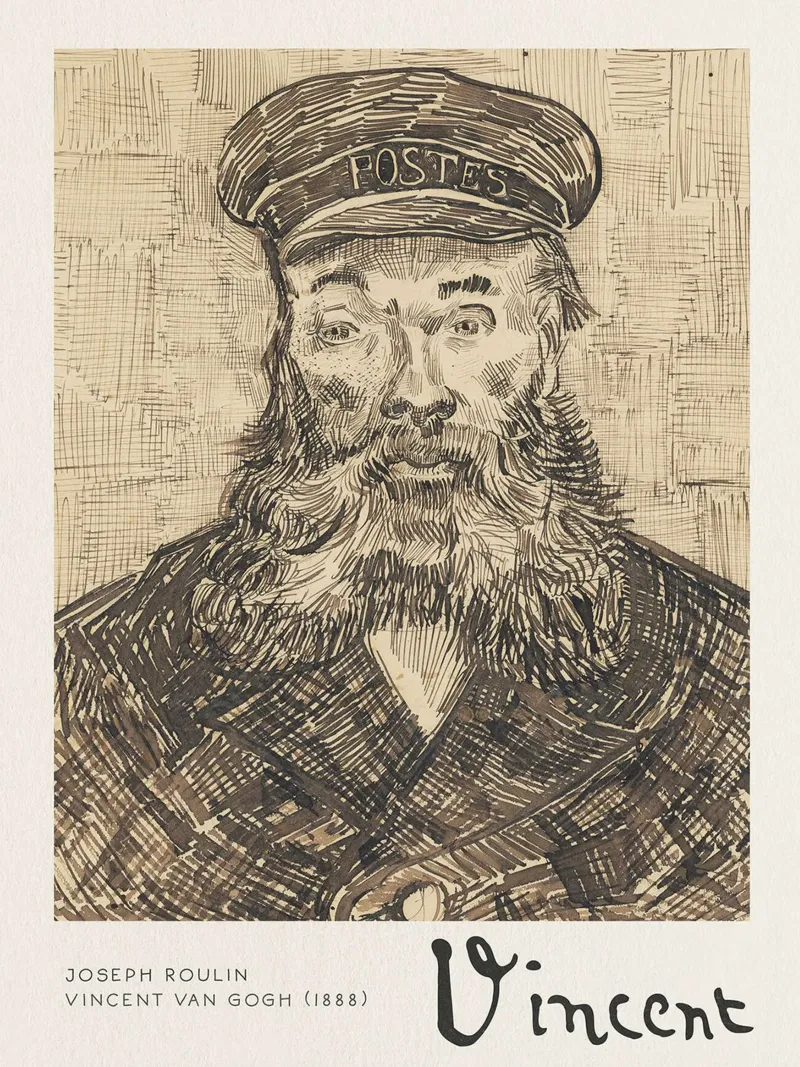 Giuseppe Roulin poster con telaio in legno da Christopher Soto
