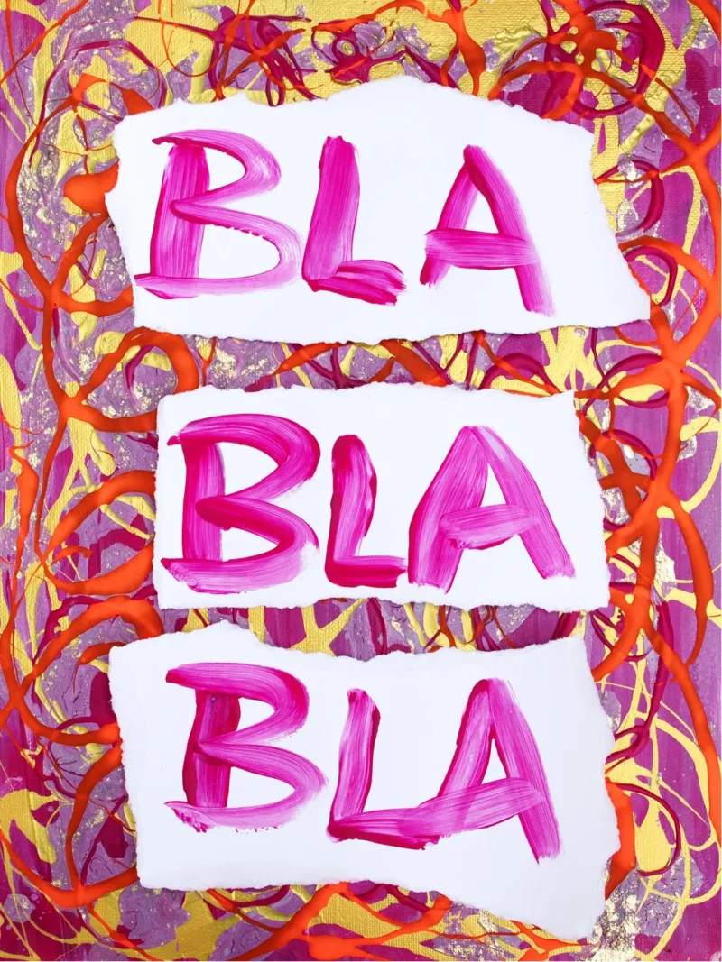 Bla Bla Bla carta hahnemühle da Hirschbild