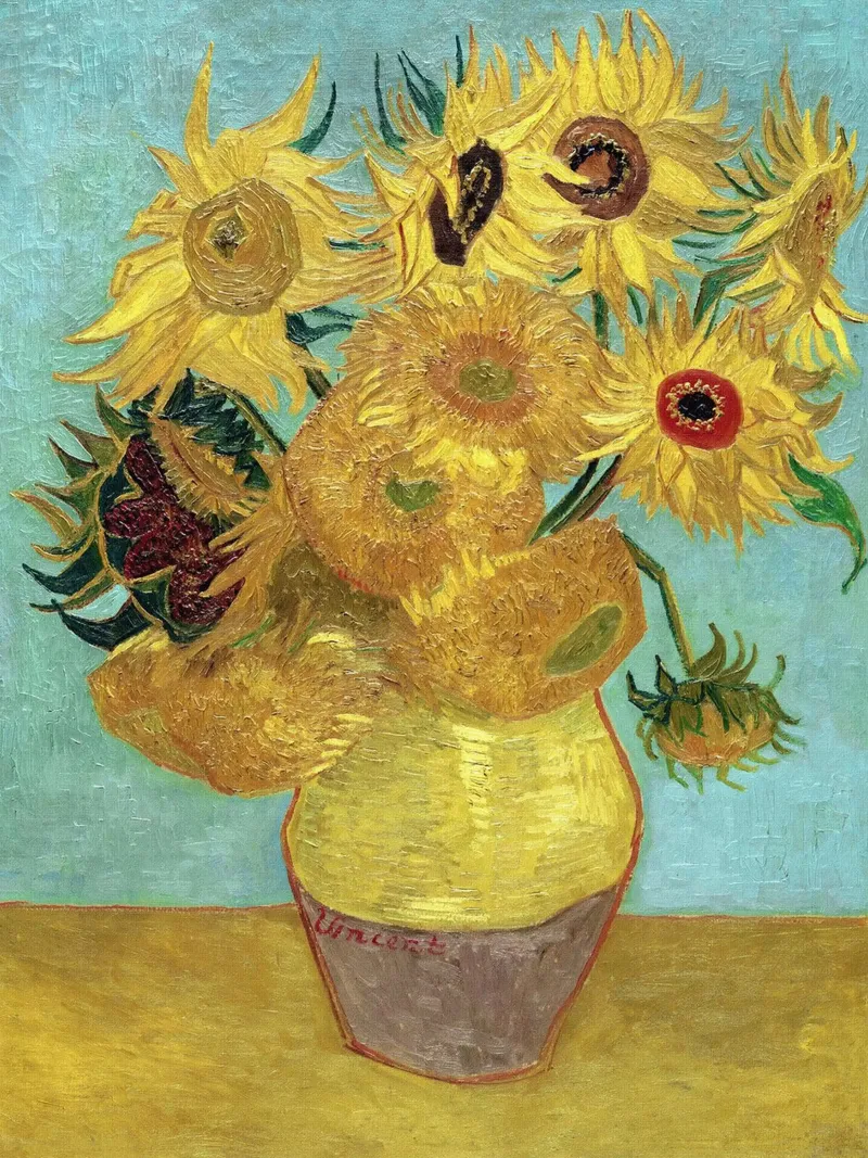 Girasoli poster con telaio in legno da Christopher Soto
