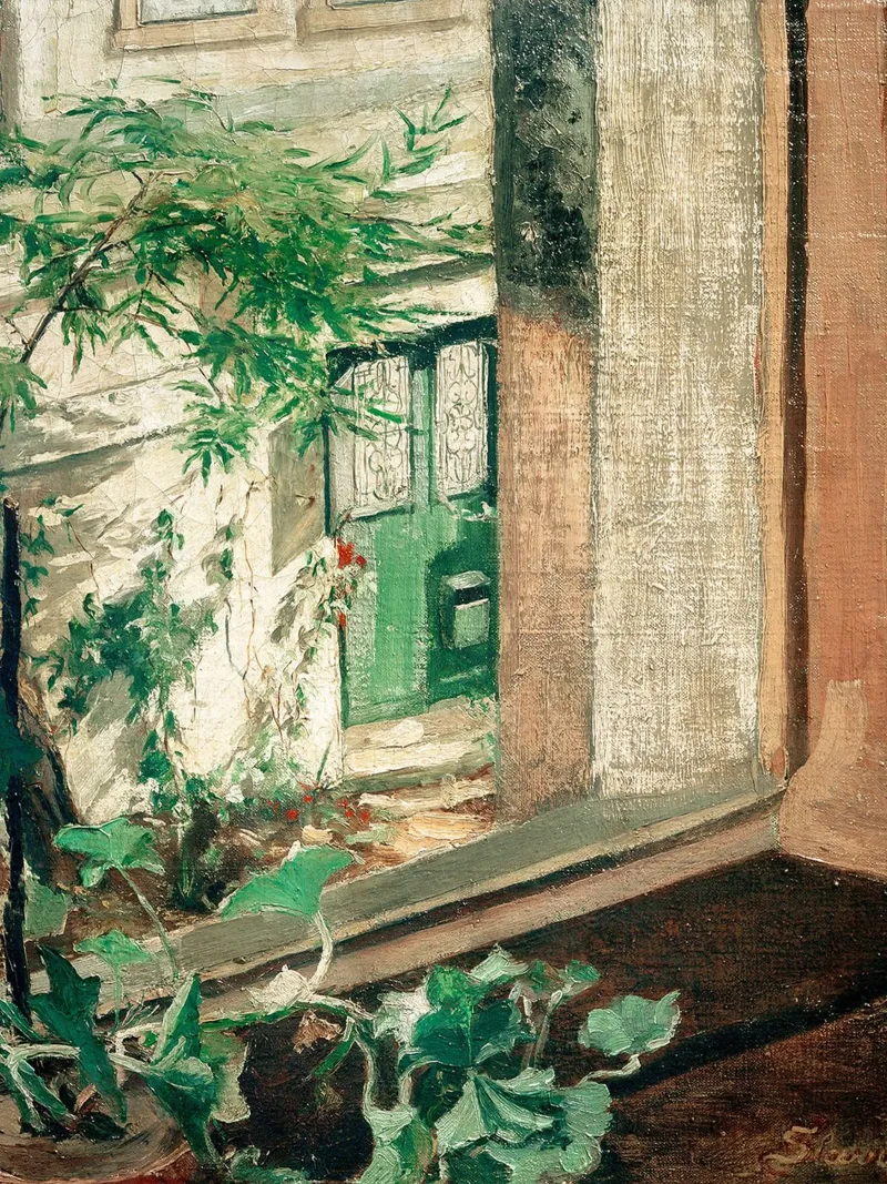 View from the studio window poster with plastic frame by Christopher Soto