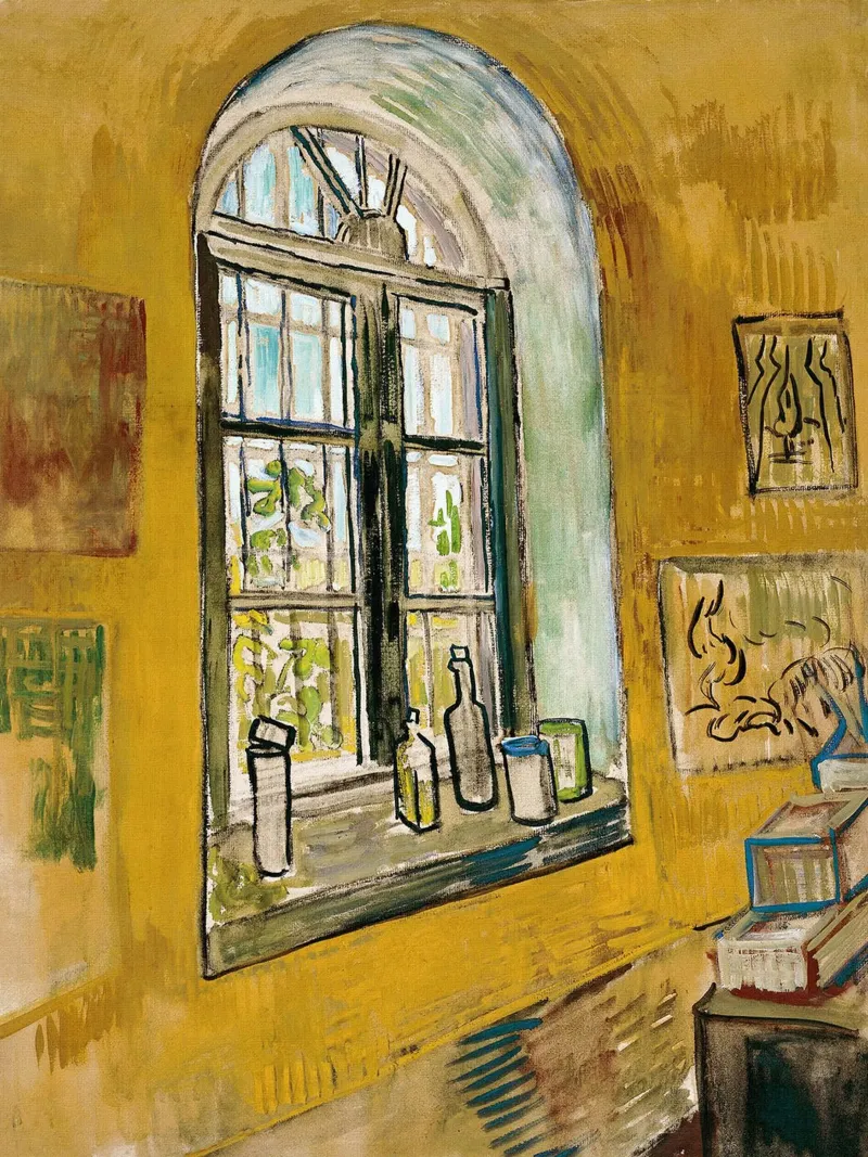 Window in the Studio poster with plastic frame by Christopher Soto