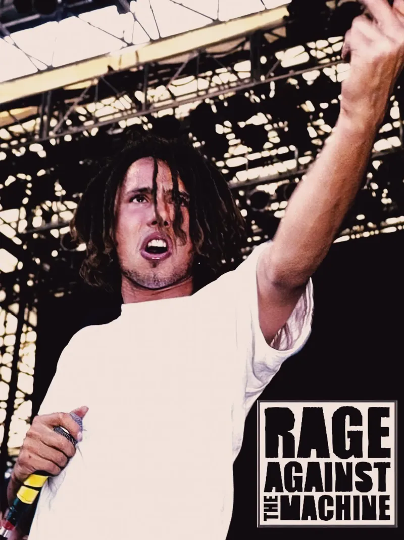 Zack de la Rocha poster con telaio in legno da Musadad Shop