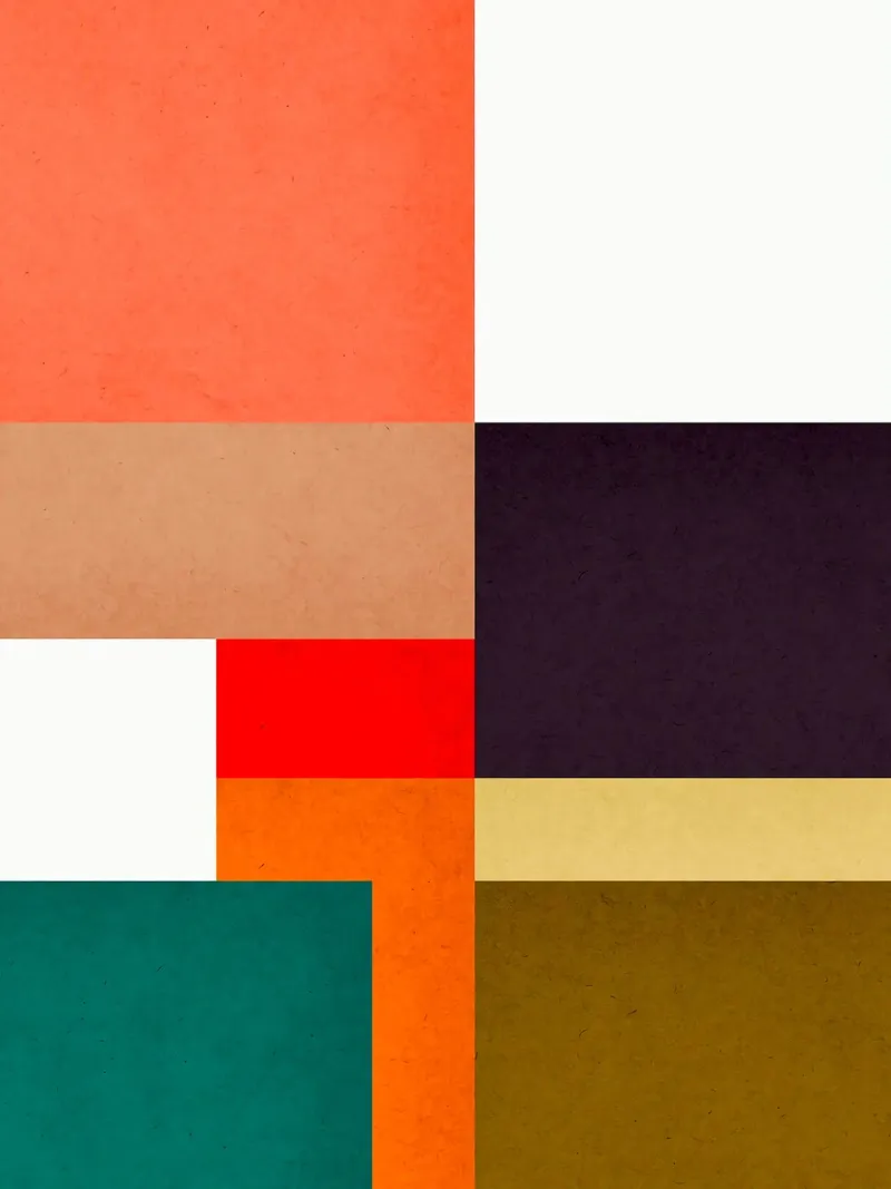 Abstract and conceptual poster with wooden frame by Maria Lang