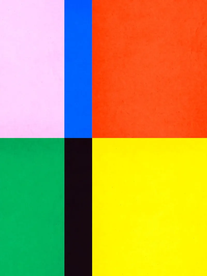 Abstract and conceptual poster with wooden frame by Maria Lang