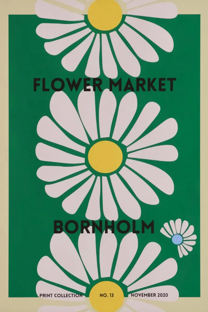 fiore botanico poster da Max Cox