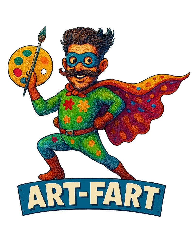 ART FART poster con telaio in legno da Vintage Van Gogh