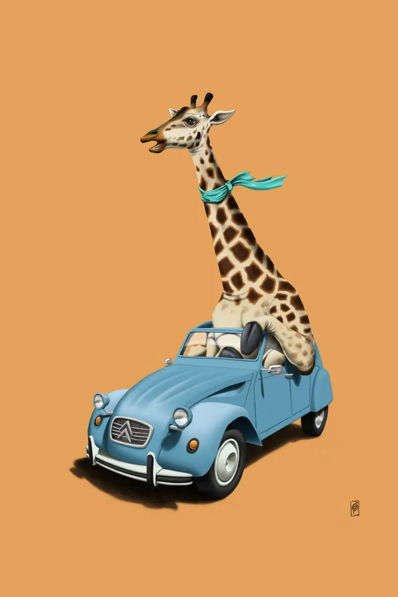 Riding high (Coloured) carta hahnemühle da Rob Art | Illustration