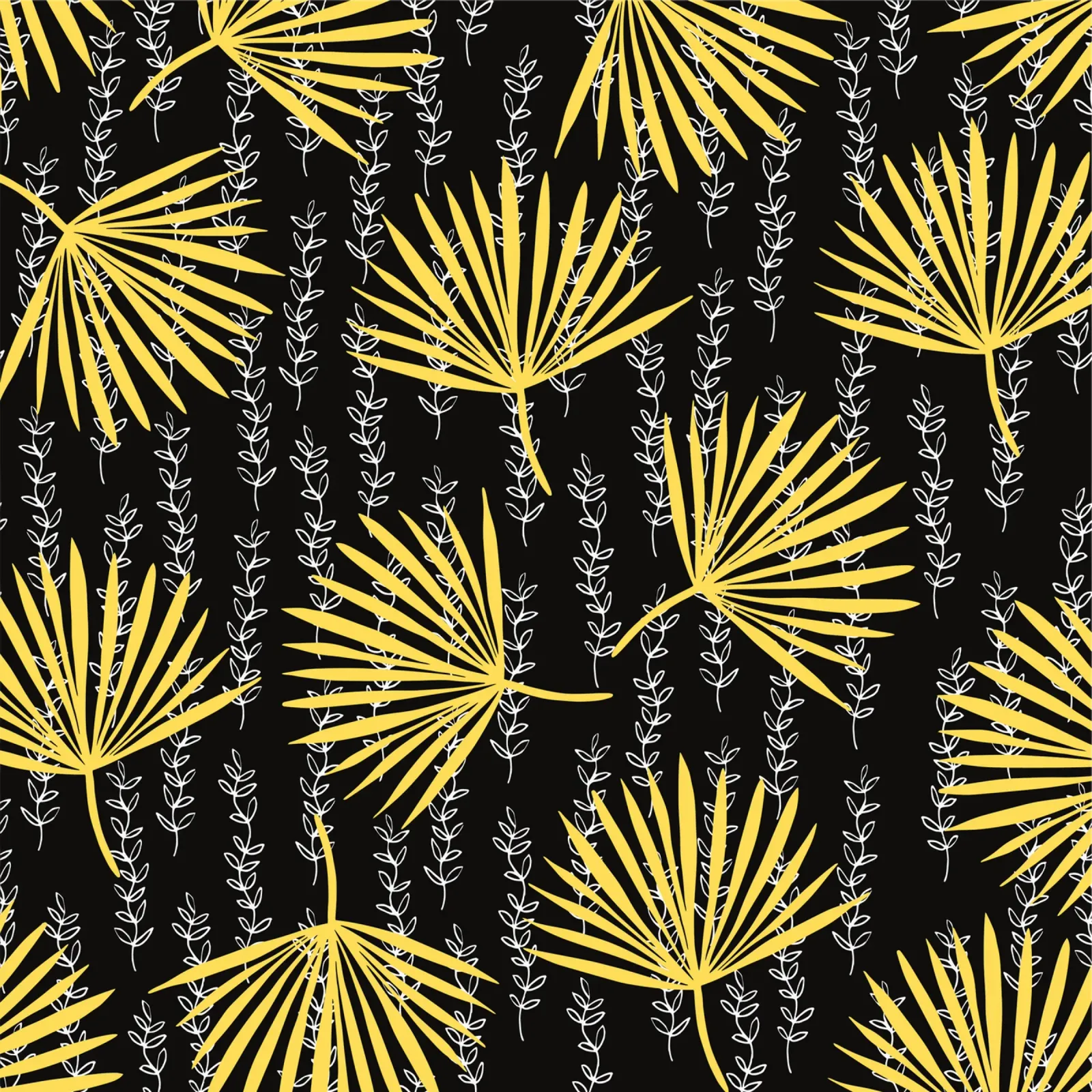 Feuille d'éventail jaune poster de Little Dean