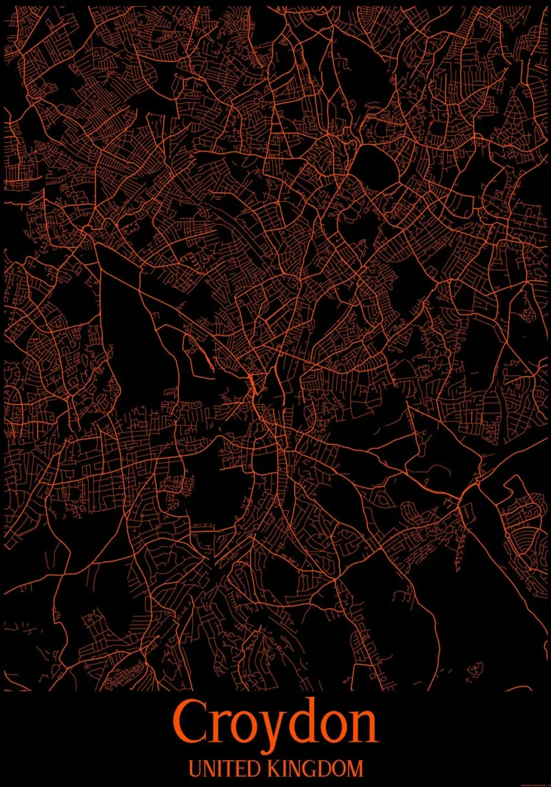 Croydon poster con telaio in plastica da MiMap
