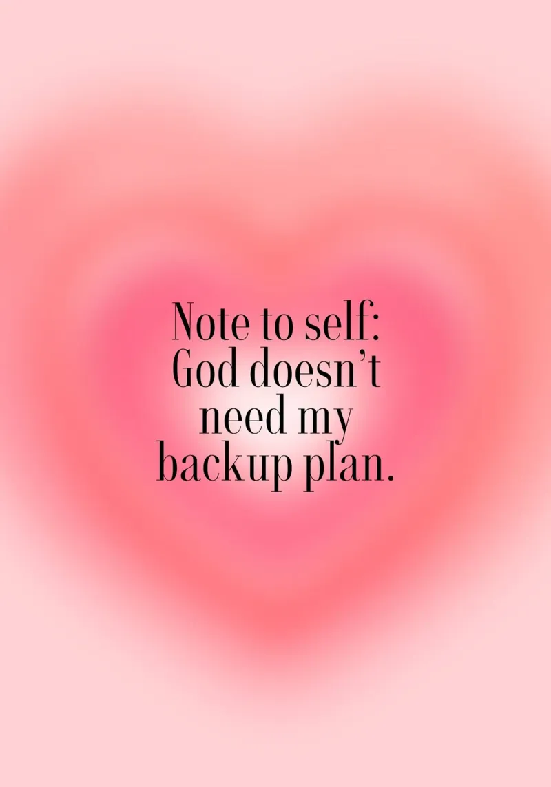God Doesn't Need My Backup Plan Aura Poster canvas with Floater frame by vintagepod