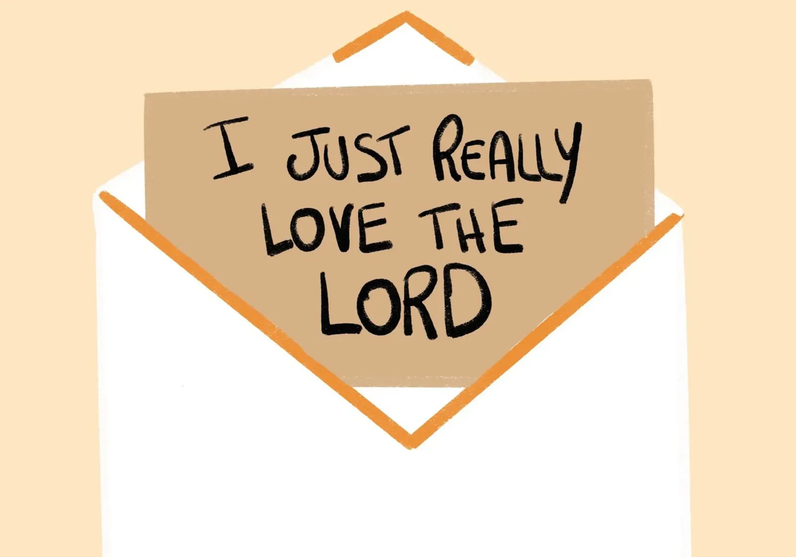 Poster cristiano I Just Really Love The Lord poster da vintagepod