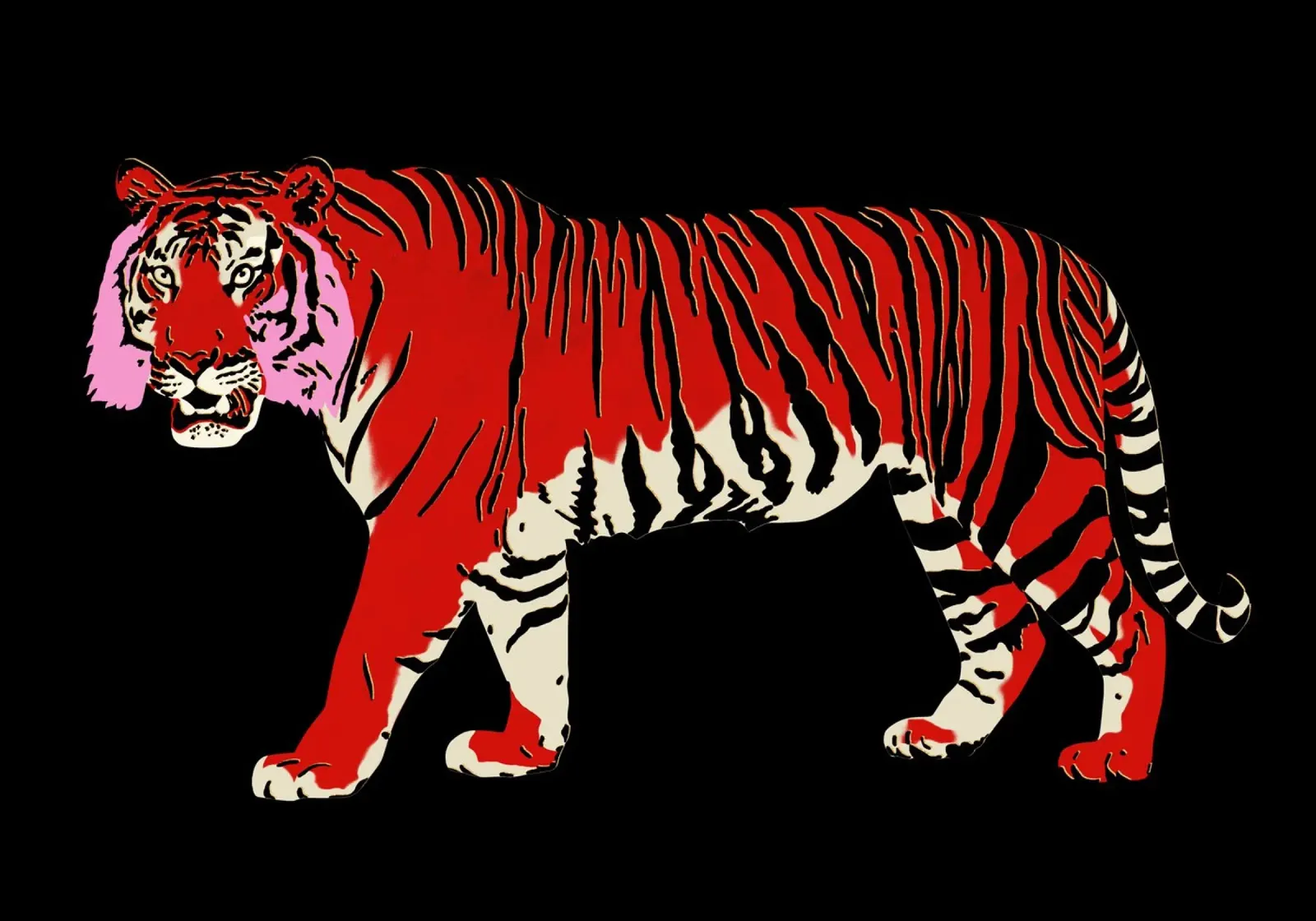 Red Tiger hahnemühle by Asha Designs