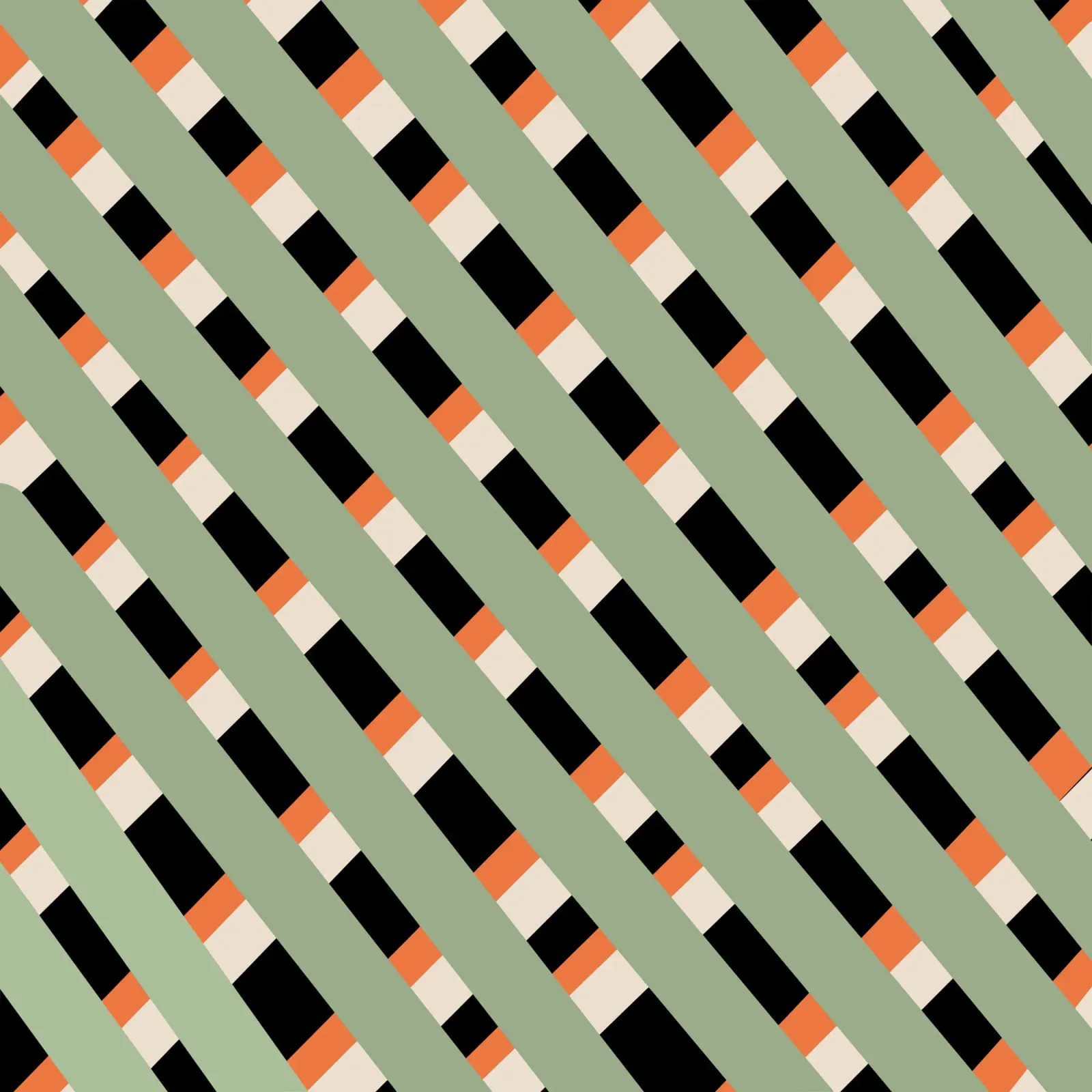 Weaving stripe pattern 03 canvas with Floater frame by Little Dean