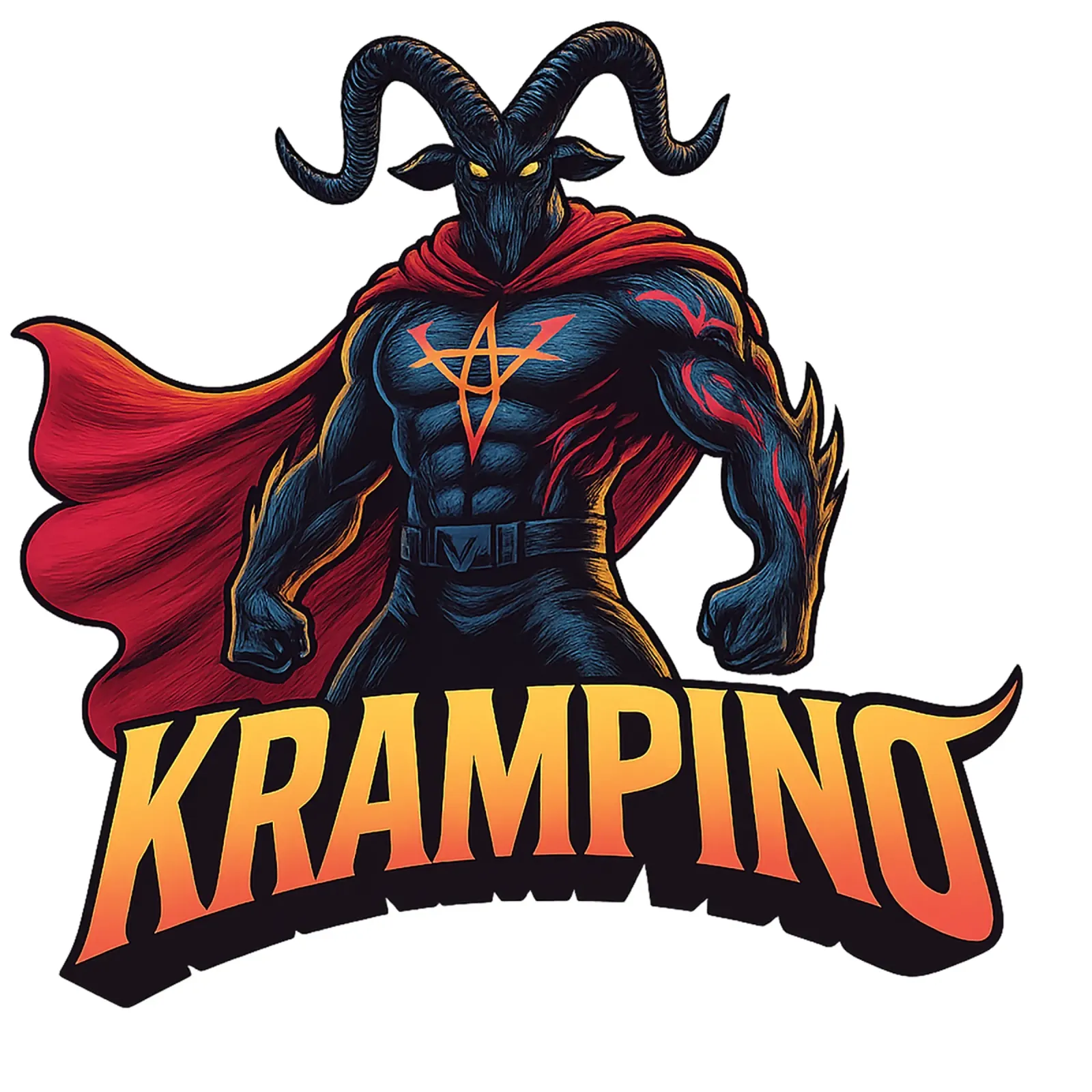 KRAMPINO - Krampus poster da Vintage Van Gogh