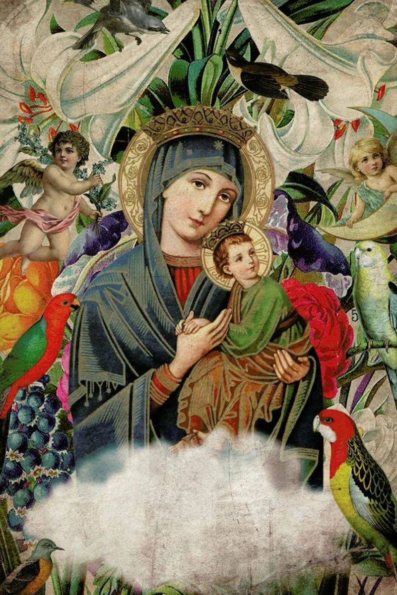 Saints: Madonna and Child poster de Elo Marc