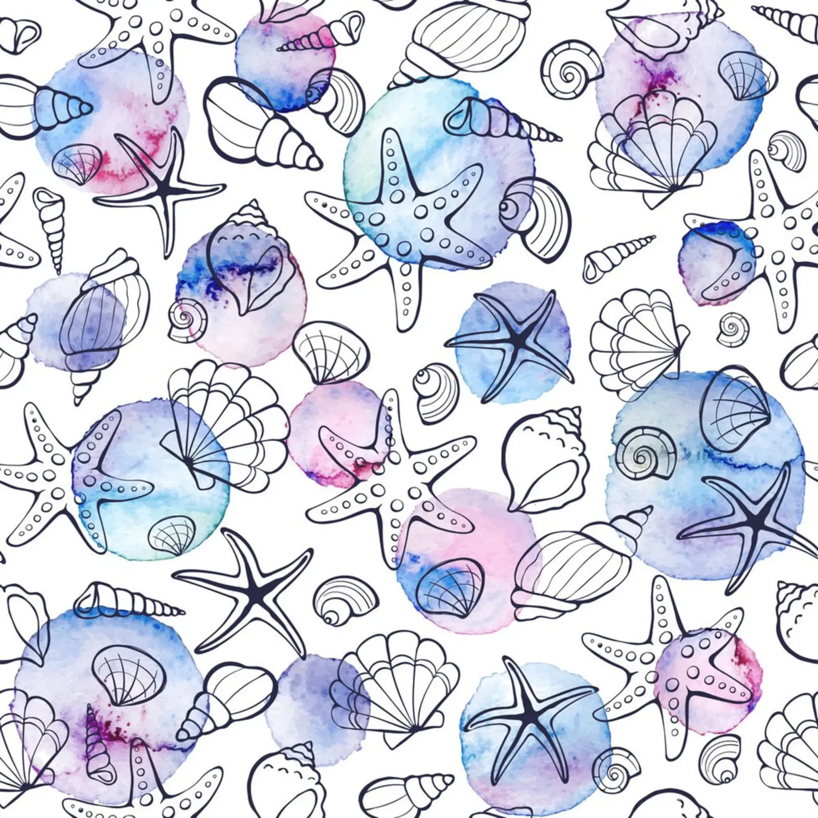 Summer pattern canvas with Floater frame by Unicorn Unlimited