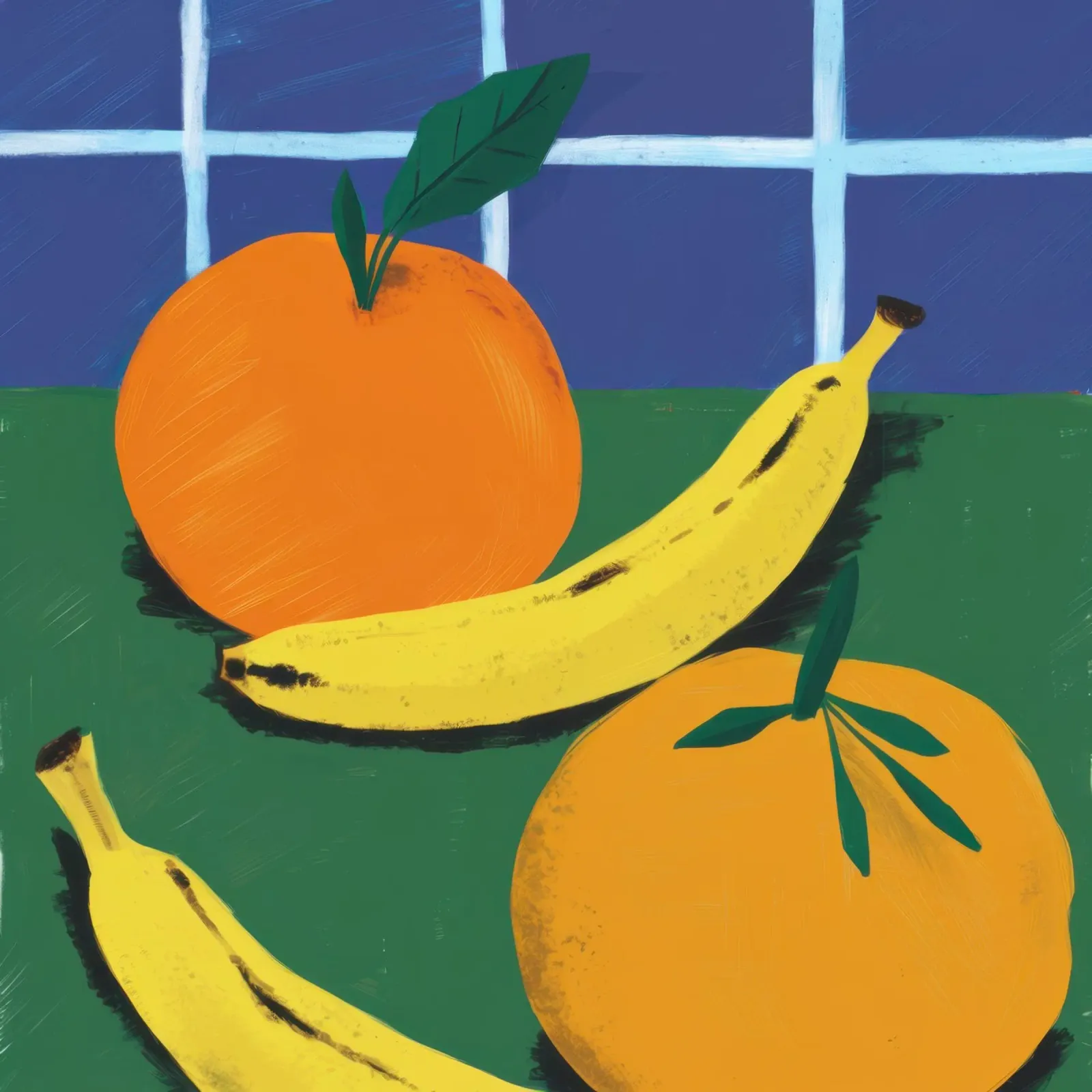 Una semplice natura morta di frutta poster con telaio in alluminio da Autumn Season