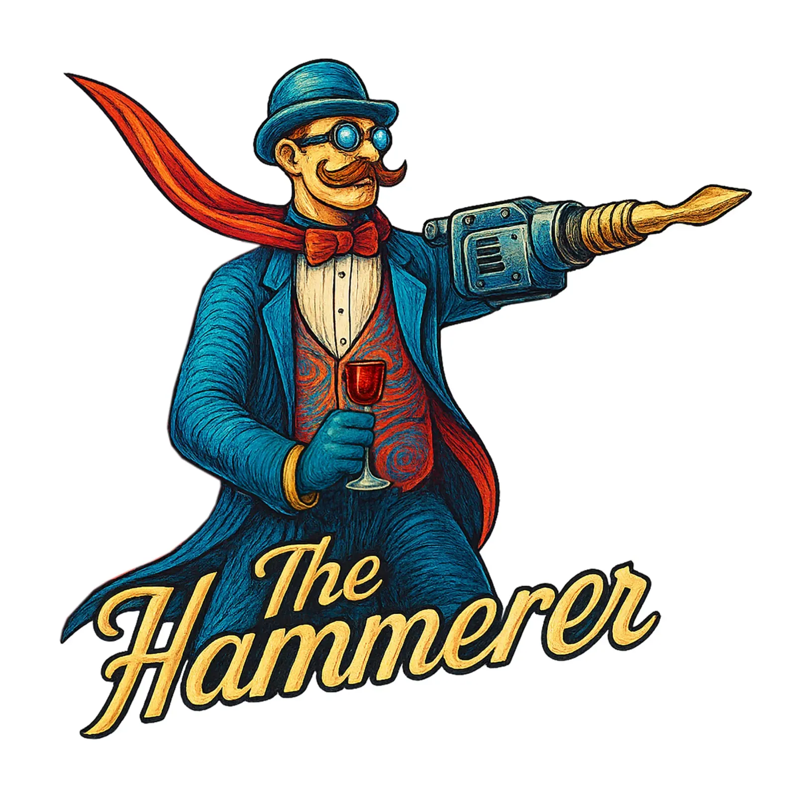 THE HAMMERER poster con marco de plástico de Vintage Van Gogh