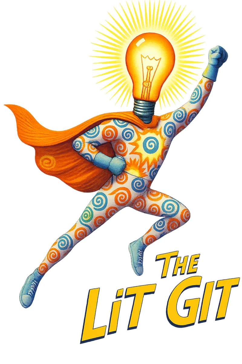 THE LIT GIT poster con telaio in plastica da Vintage Van Gogh