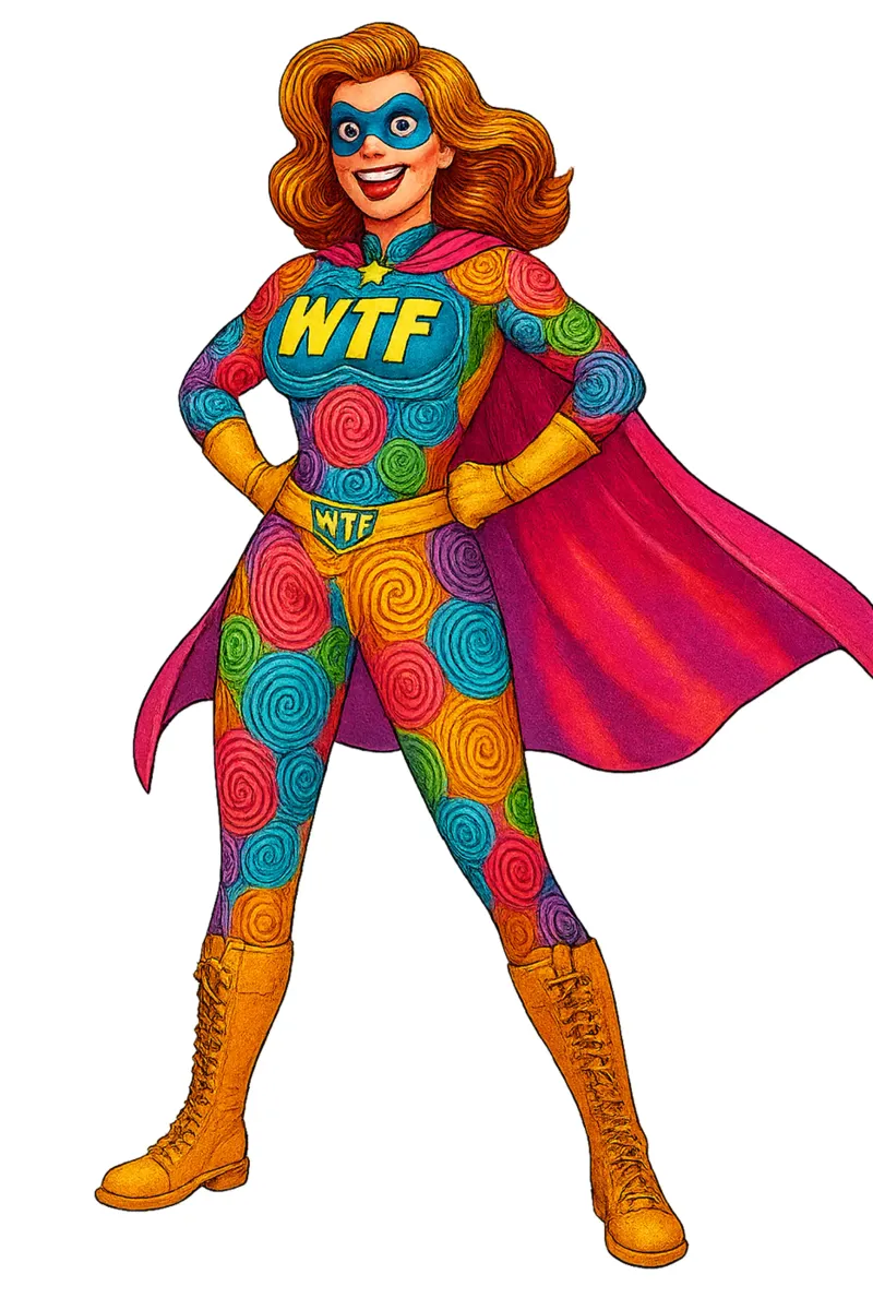 WTF WOMAN poster da Vintage Van Gogh