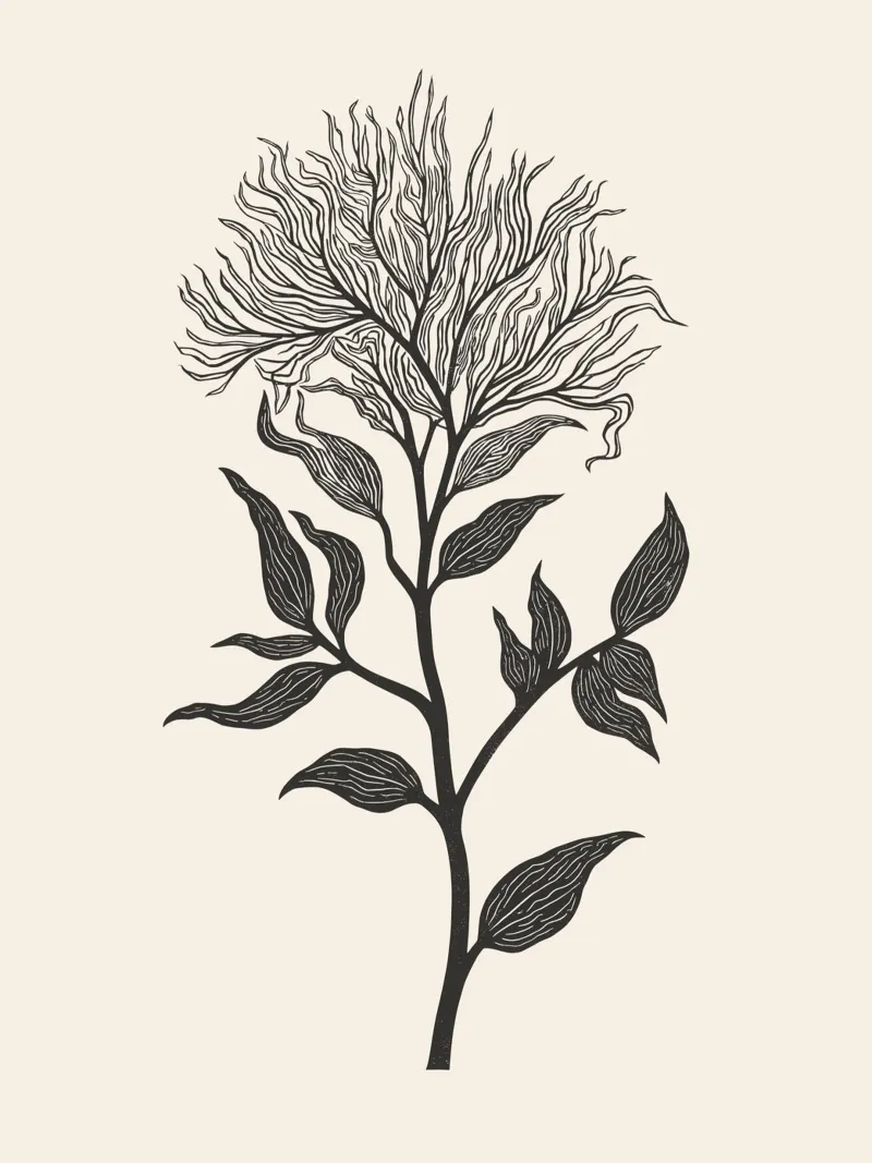 Botanical Poster 2 poster con telaio in alluminio da Indigo Rain
