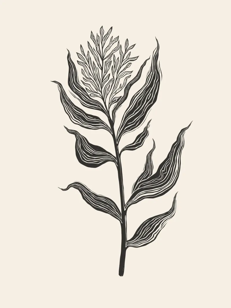 Botanical Poster 3 poster con telaio in plastica da Indigo Rain