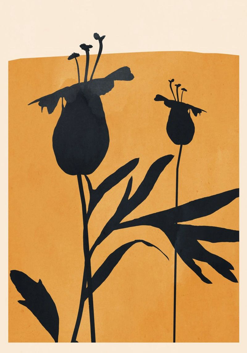 Abstract Art Minimal Plant 95 poster by ThingDesign