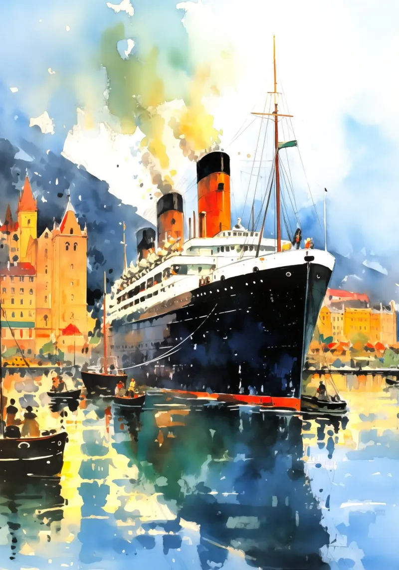 Oslo Norvegia tela con Cornice a cassetta da Cyberpunk Canvas