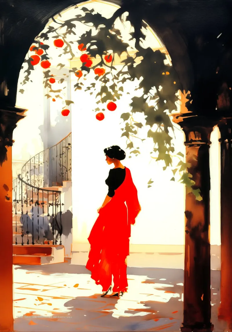 Siviglia Spagna poster da Cyberpunk Canvas