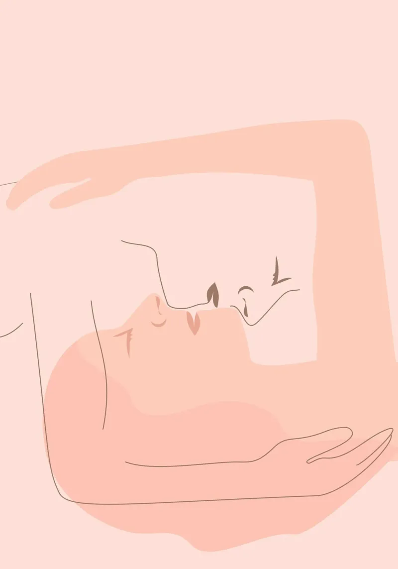hold me tight. (the touch of my soul) poster avec cadre en plastique de FRICKE DESIGN