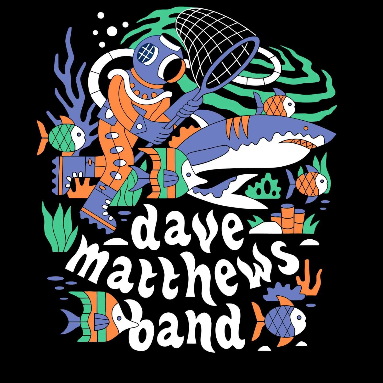 West Palm Beach, FL 2024 - dave matthews poster con telaio in plastica da andrea boceli