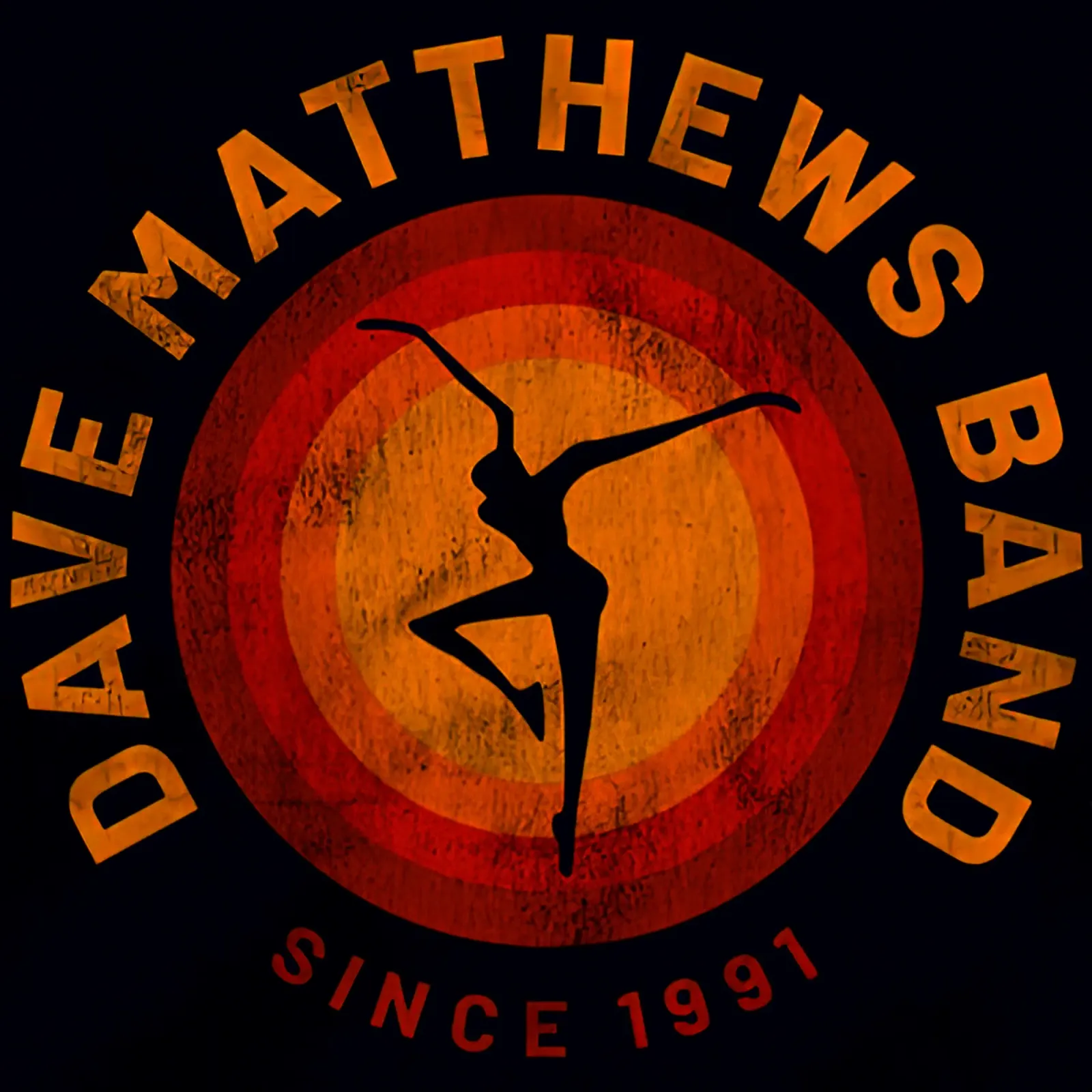 Dave Matthews Band Sportiqe Firedancer Tee poster con telaio in plastica da andrea boceli