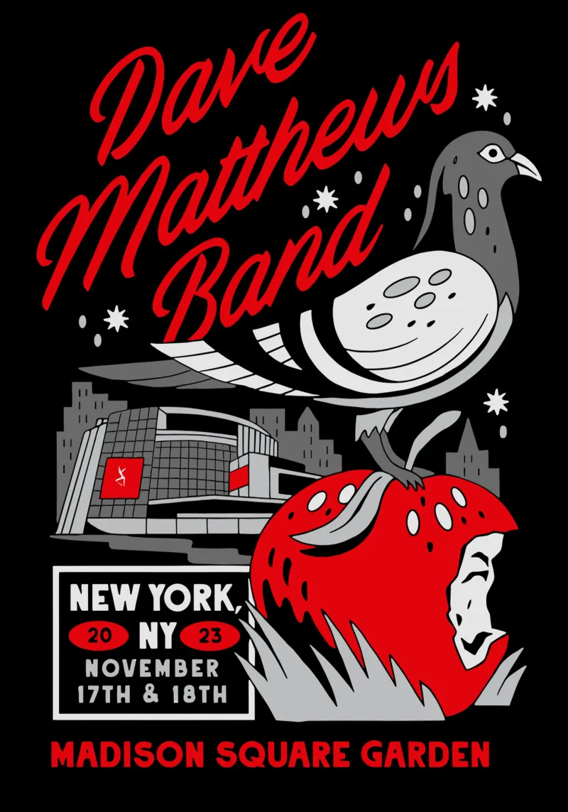 Tasca Firedancer con tintura a pigmenti della Dave Matthews Band poster con telaio in plastica da andrea boceli