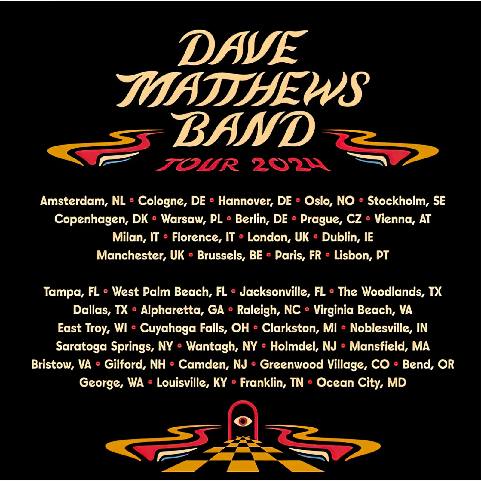 Dave Matthews Band 2 poster con telaio in plastica da andrea boceli