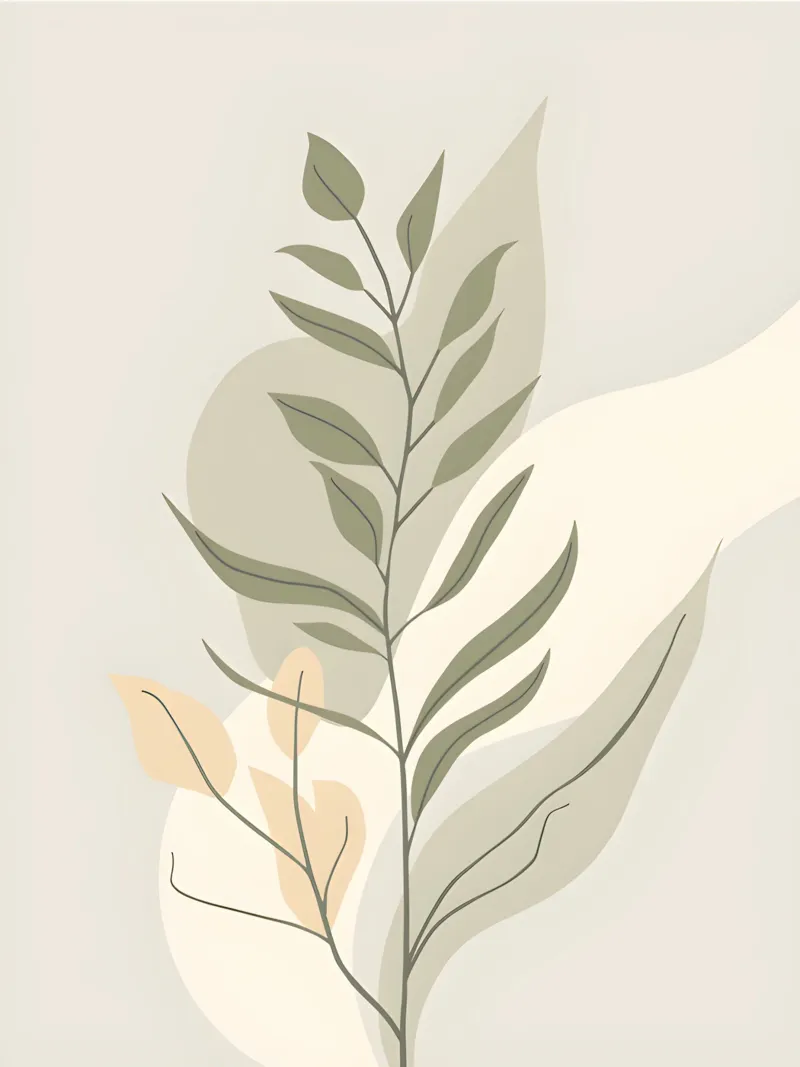 Botanico astratto poster da The Green Room