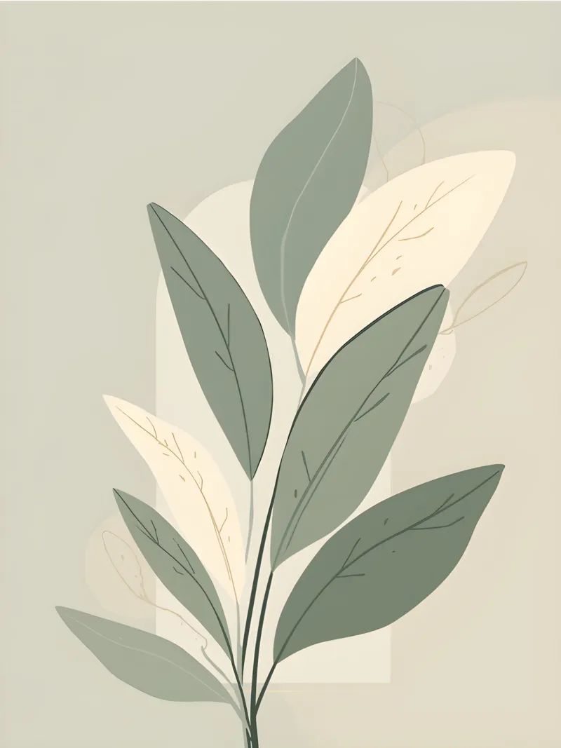 Botanico astratto poster da The Green Room