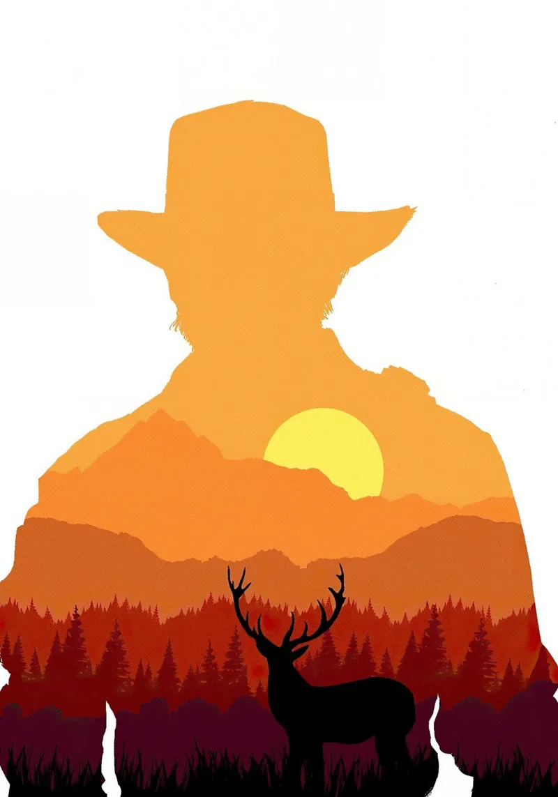 the red dead redemption canvas with Floater frame by posterindo