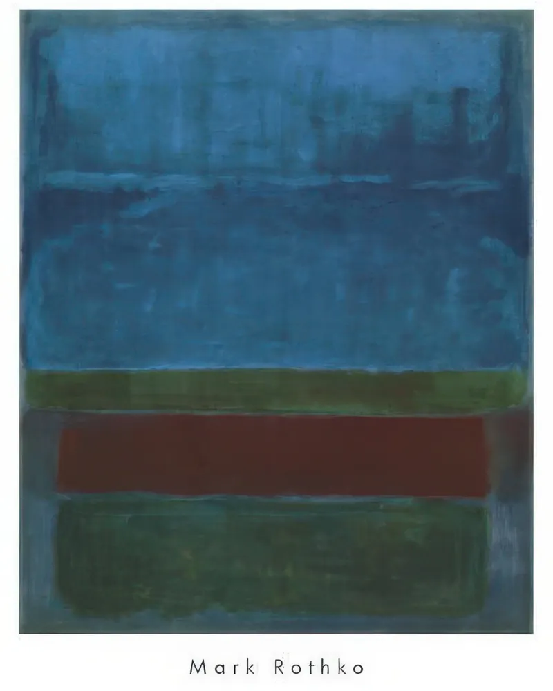 mark rothko blu verde e marrone poster da panaiti vascu