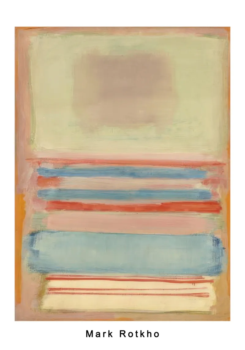 mark rothko n. 7 o n. 11 1949 poster con telaio in alluminio da panaiti vascu