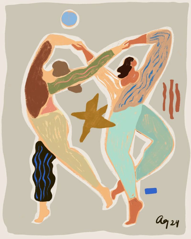 Infinity Dance poster con marco de plástico de Arty Guava