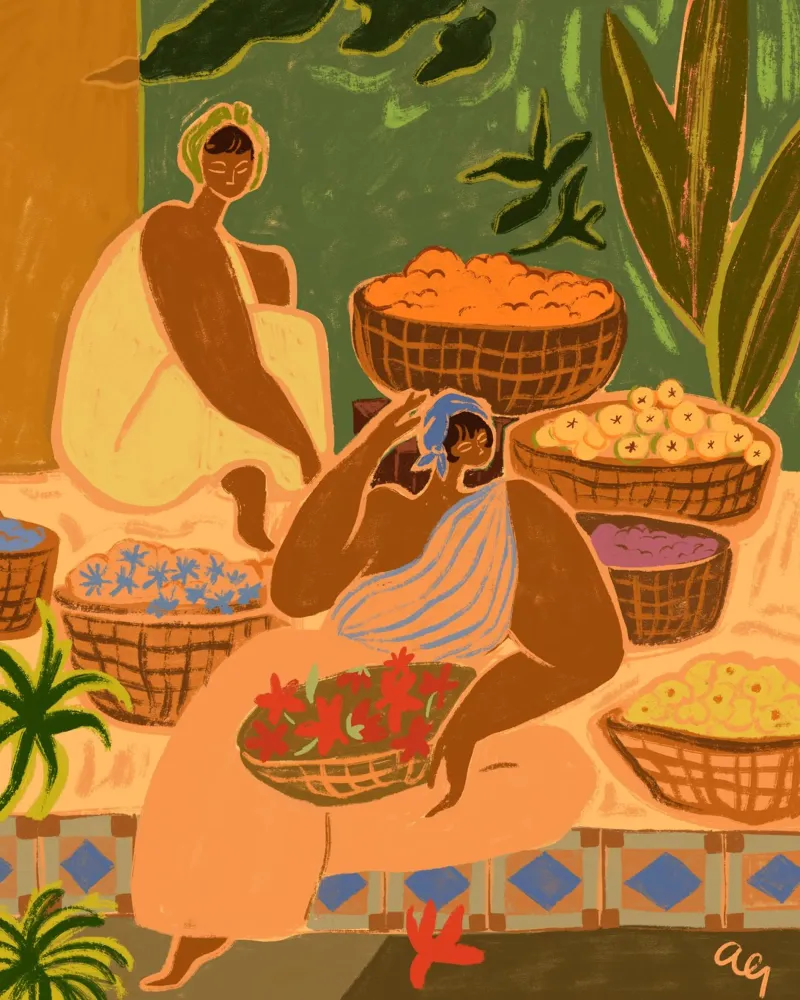 Flower Stall forex plate by Arty Guava