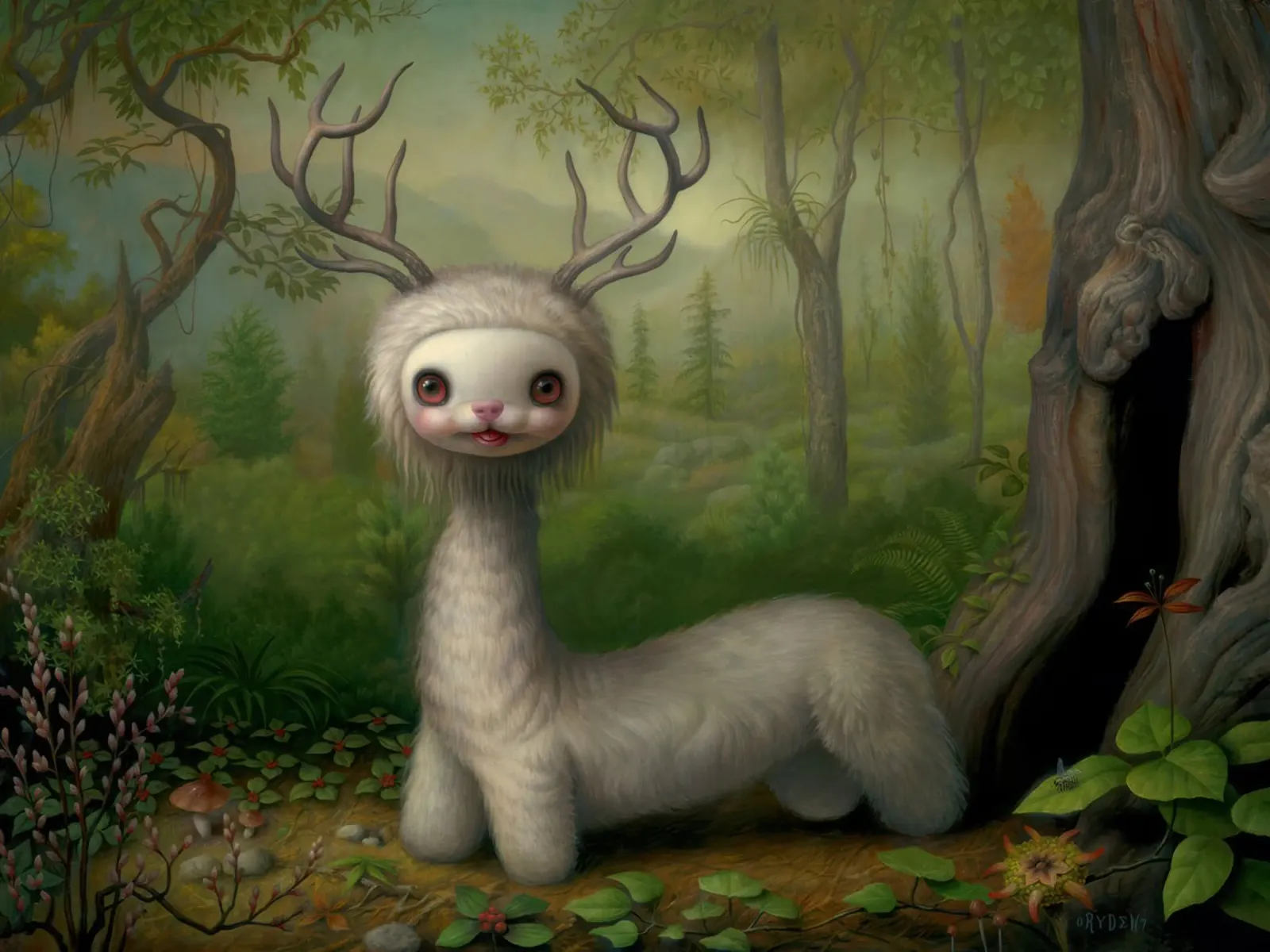 Yoshi Mark Ryden poster con telaio in plastica da adriano lopezz
