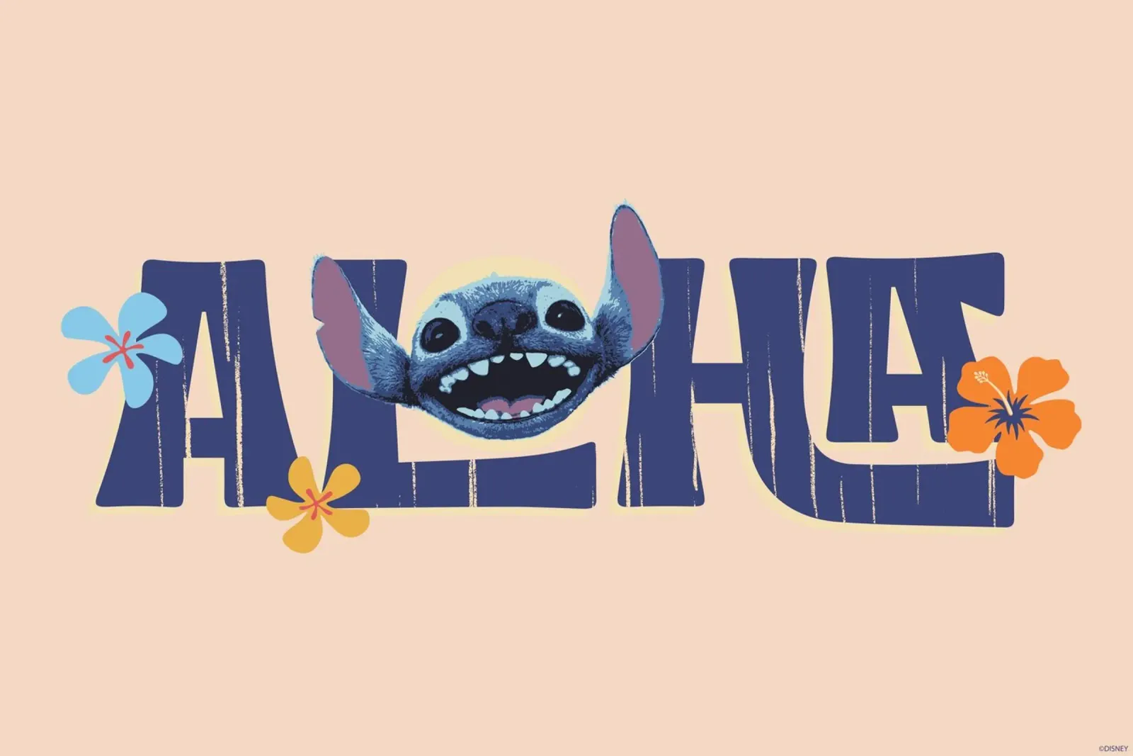 Stitch ALOHA quer poster da Stitch