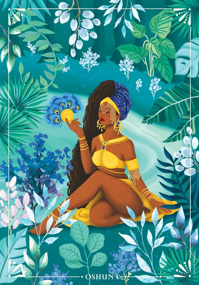 Oshun Yoruba Orisha Goddess poster da Nour Tohme