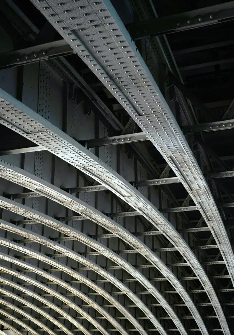 curve line brigde poster con telaio in legno da carsa
