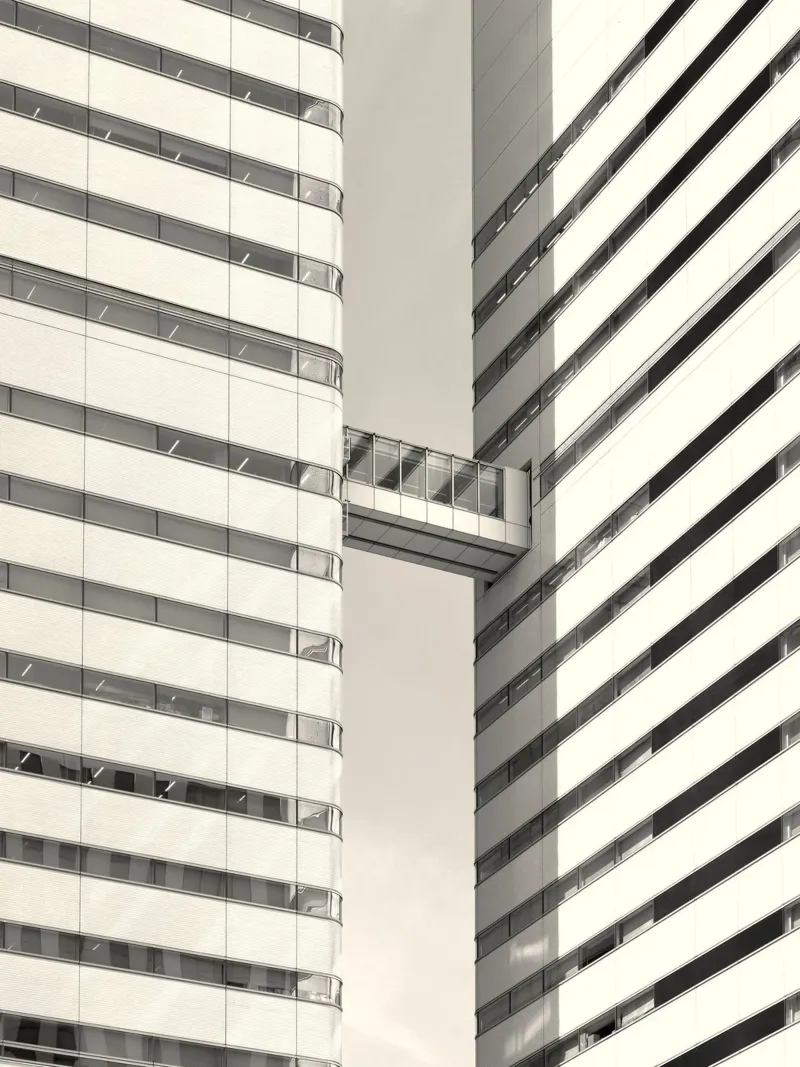 line of building poster con telaio in legno da carsa