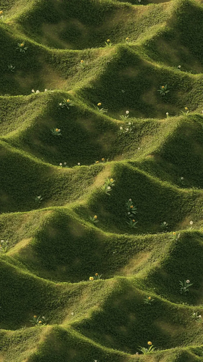 pastel line grass poster con telaio in plastica da carsa