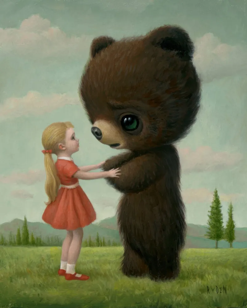 64 Addio Orso MARK RYDEN poster con telaio in alluminio da adriano lopezz