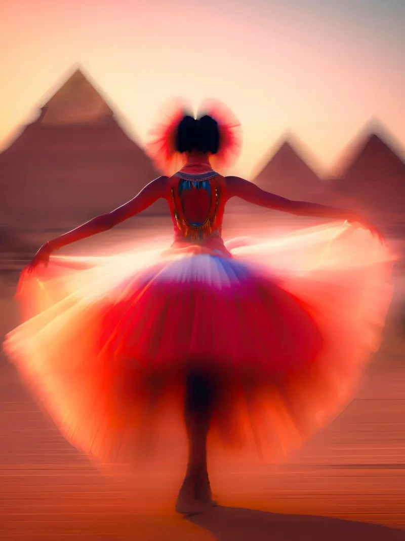 La Danseuse du Désert poster da ICONICA Art Studio